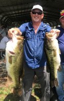 Robert Kimbrough with a 9.65 lbs Big Bass opn Lake Kissimmee 6-30-19